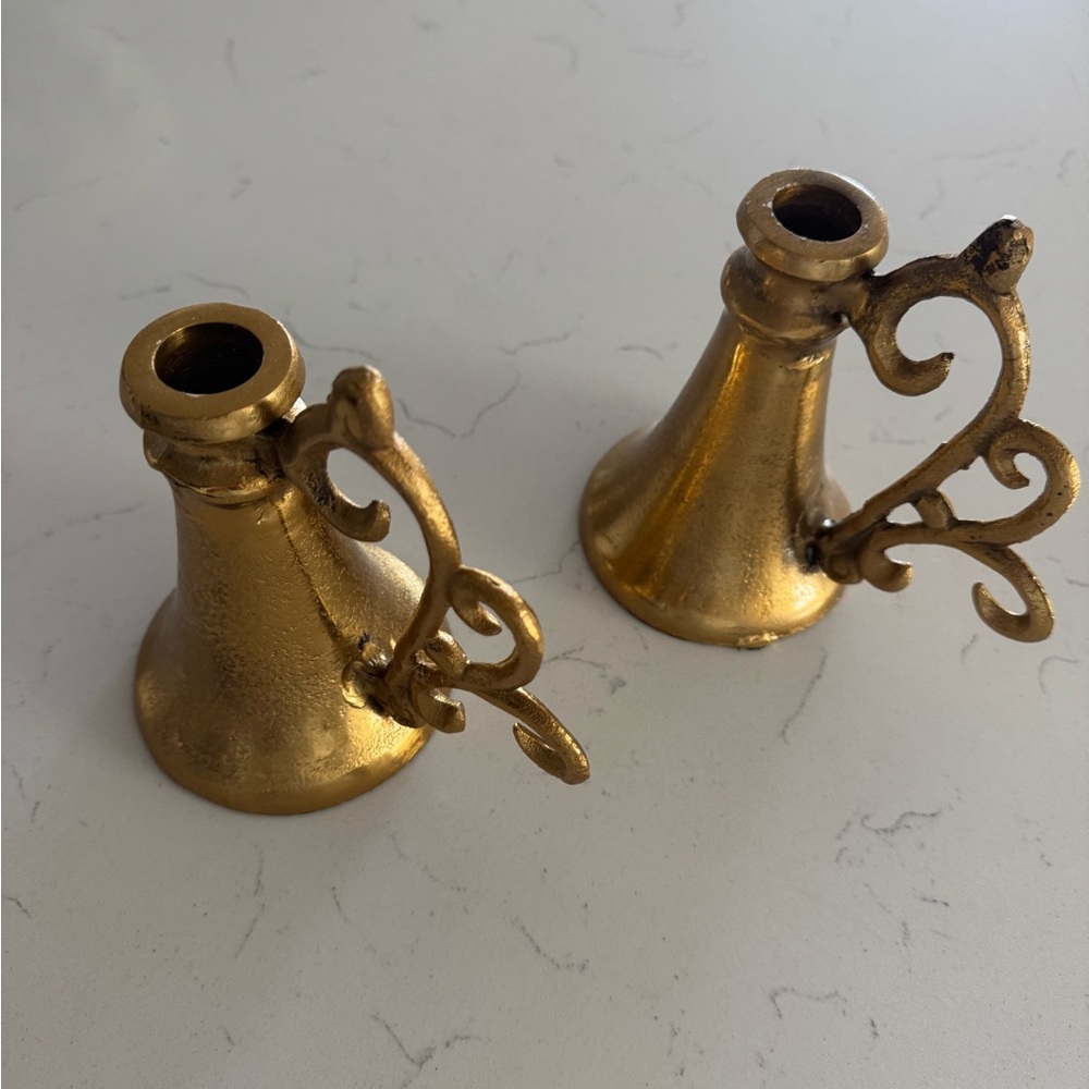 Hobby Lobby Candle Stick Holders in Gold